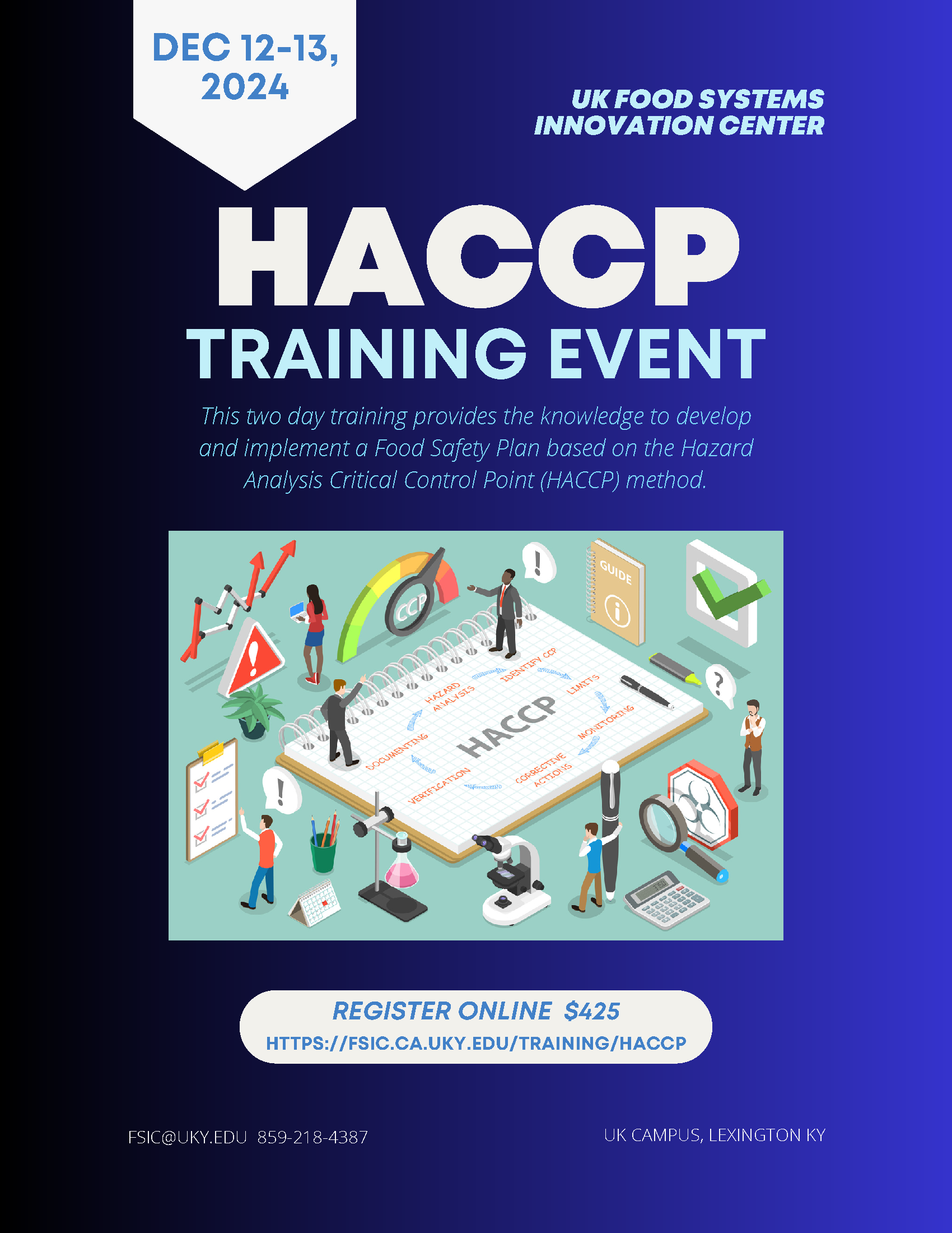 HACCP Dec 12-13, 2024 Flyer